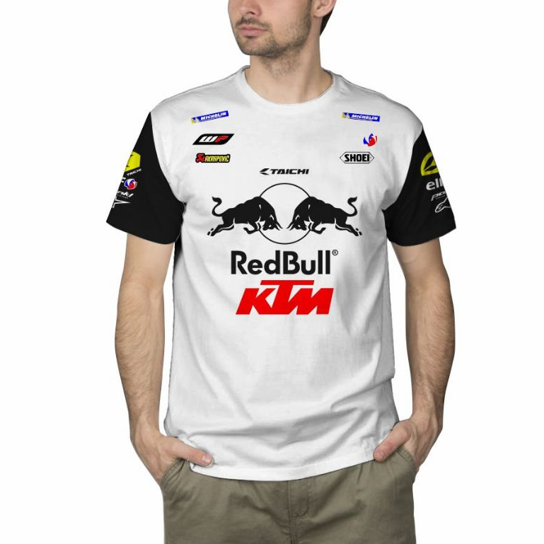 Kaos Distro Pria Redbull Ktm Racing Motogp
