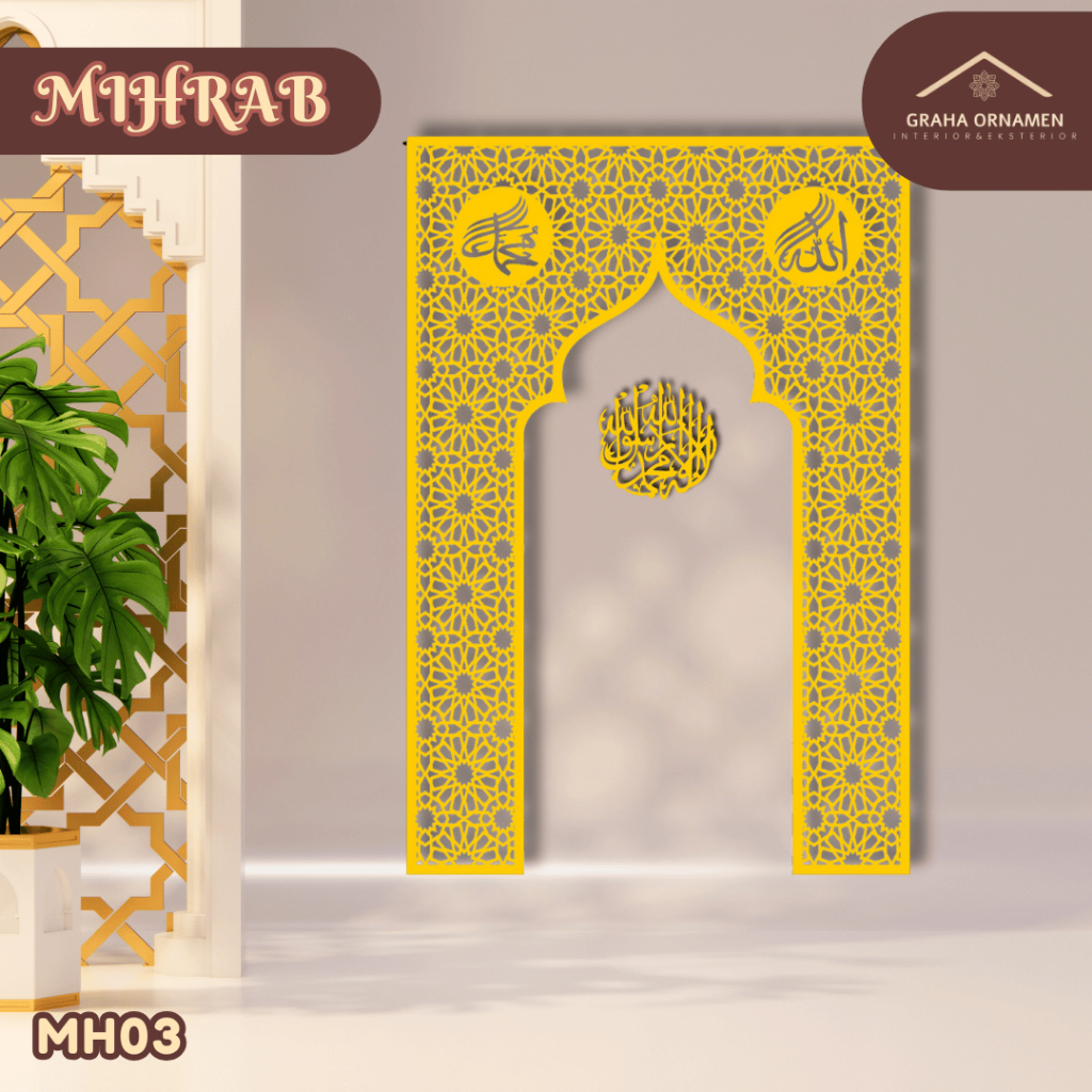 Mihrab Mushola Rumah kekinian Mihrab Mushola PVC Mihrab Mushola Rumah Murah Minimalis Estetik Kekini
