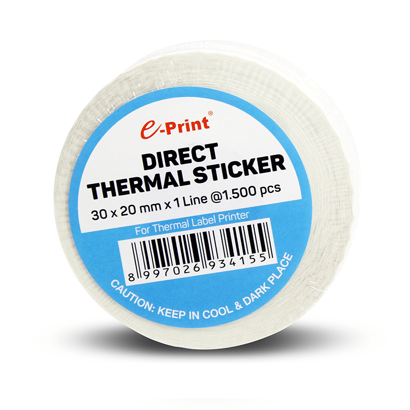 

e-Print Direct Thermal Sticker Label Barcode 30 x 20 mm