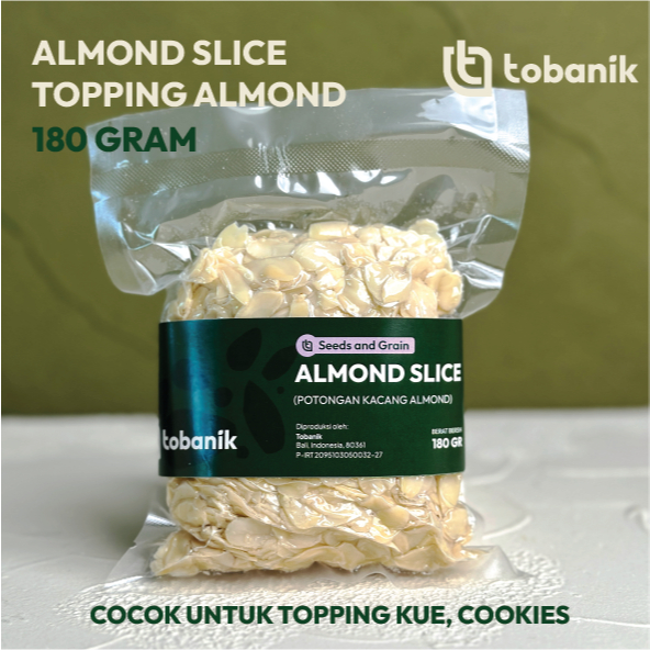 

Almond Slice Topping Almond Tobanik 180 Gram