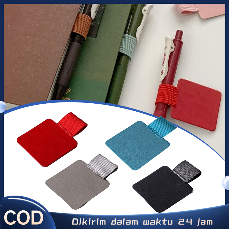 

4pcs Universal Self-adhesive Leather Pen Holder Leather Clip Pen Holder Pen Holder Stylus Pulpen Kulit Asli