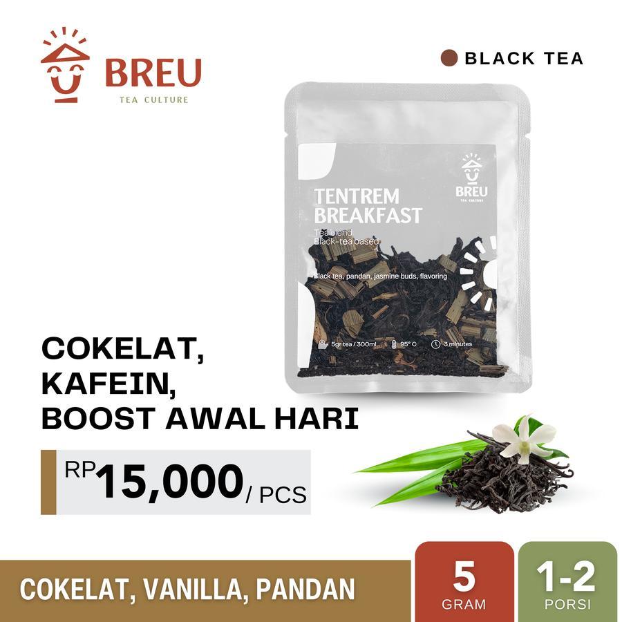 

Tentrem Breakfast | BREU | Teh Cokelat, Vanilla, Pandan | 5gr Sachet