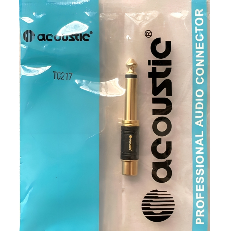 Adaptor RCA Female ke Jack 6.5mm Mono Stereo LAD Acoustic  / Konektor Jack Akai TO RCA Female