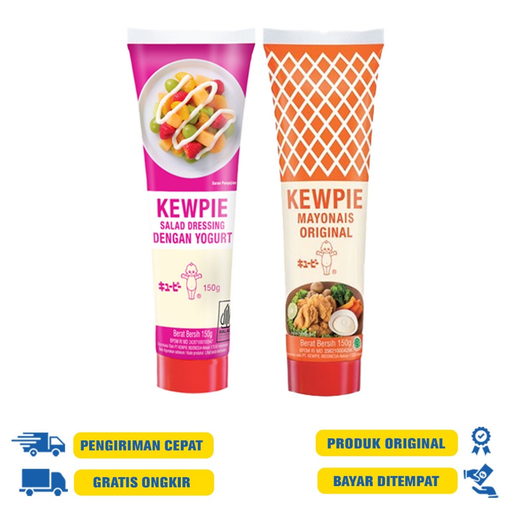 

Kewpie Mayonaise Mayo Original 150 G.R | Dressing Salad Youghurt 150 G.R