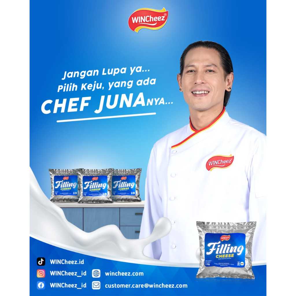 

Bakaranandia - Wincheez Keju Filling Cheese 1Kg - Keju Cheddar Untuk Isian Kue