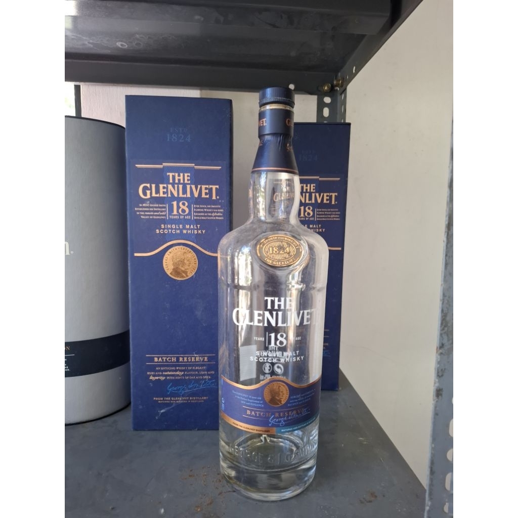 botol bekas glenlivet 18