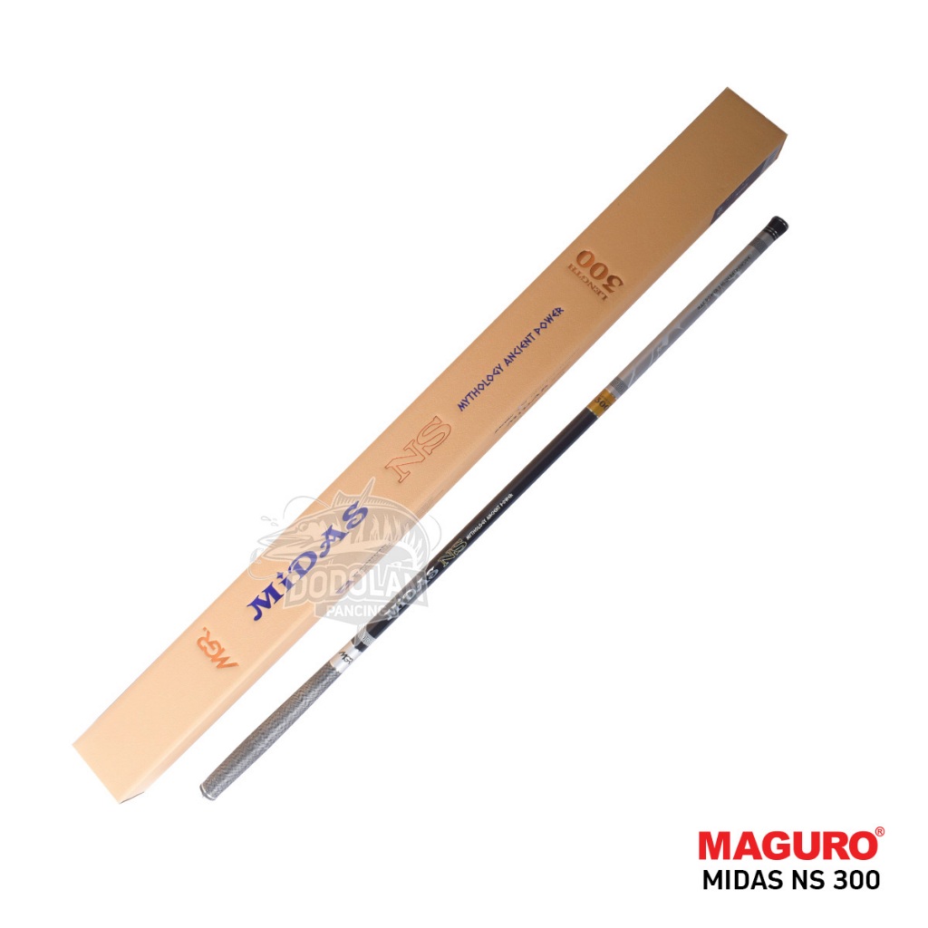 Joran Tegek Maguro Midas NS 210 240 270 300 360 | Ruas Panjang | Carbon Dodolan Pancing
