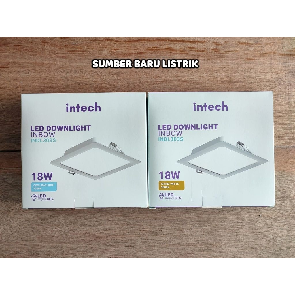 LAMPU LED PLAFON / DOWNLIGHT INBOW (KOTAK) INTECH