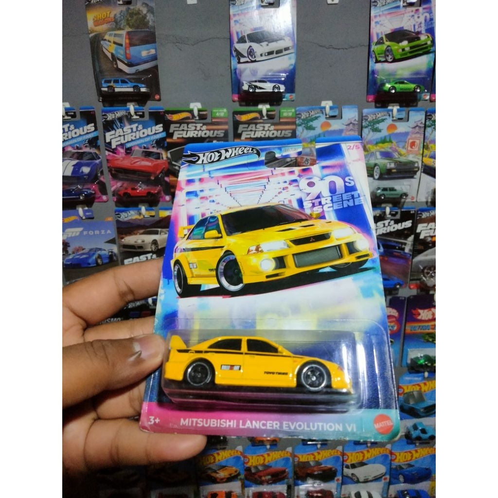 Hot wheels 90street scene Mitsubishi Lancer Evo VI