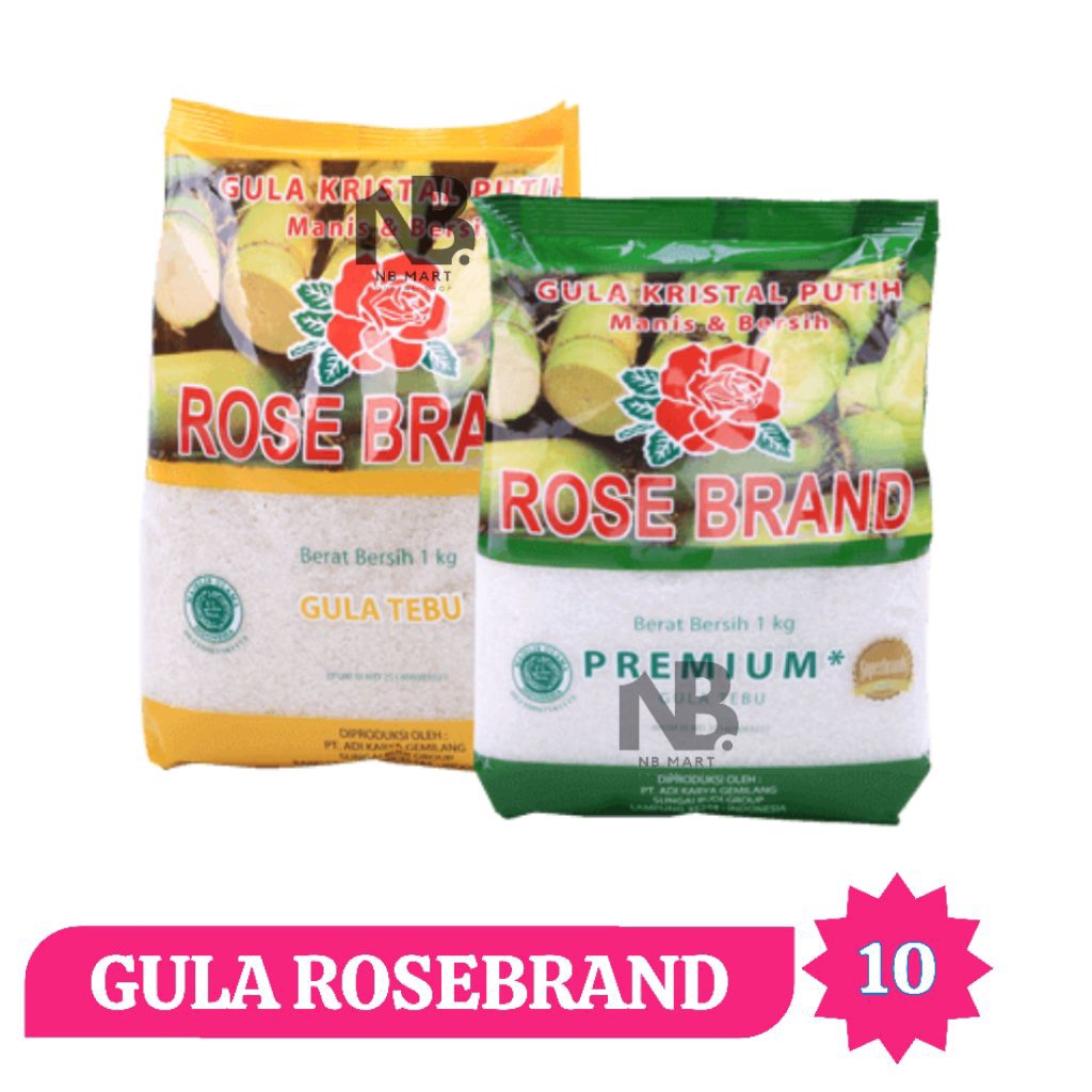 

Gula Rosebrand warna Random 10kg
