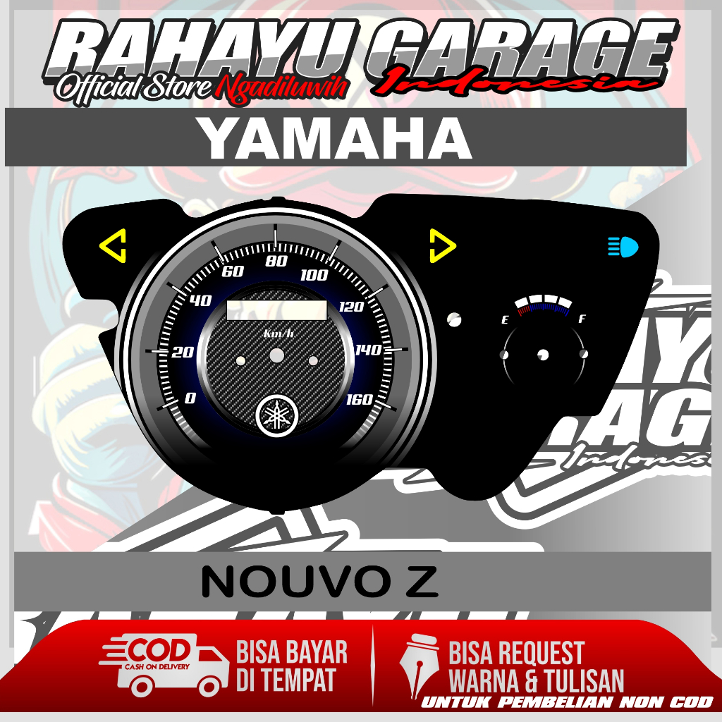 PAPAN SPEEDOMETER CUSTOM YAMAHA NOUVO Z PANEL SPEEDOMETER CUSTOM YAMAHA NOUVO Z
