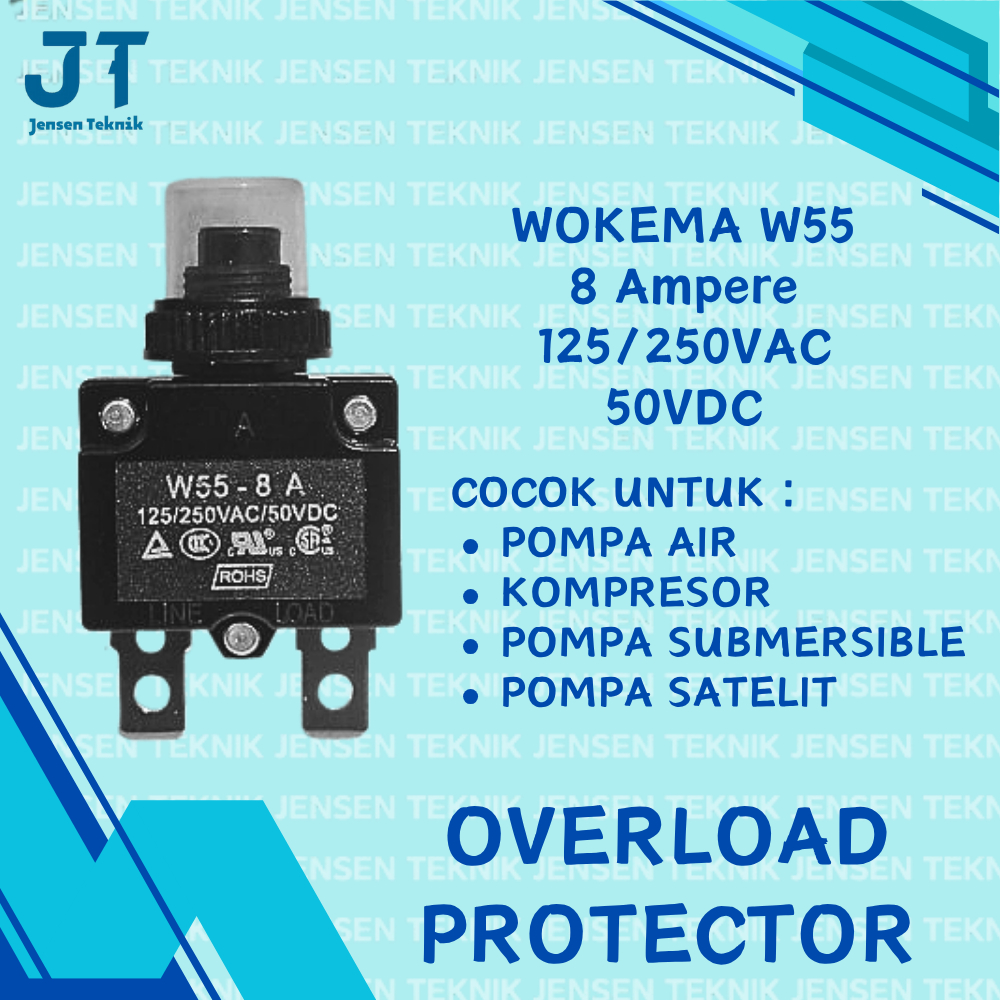 Overload Pompa Air Satelit / Sibel / Submersible - 8 Ampere