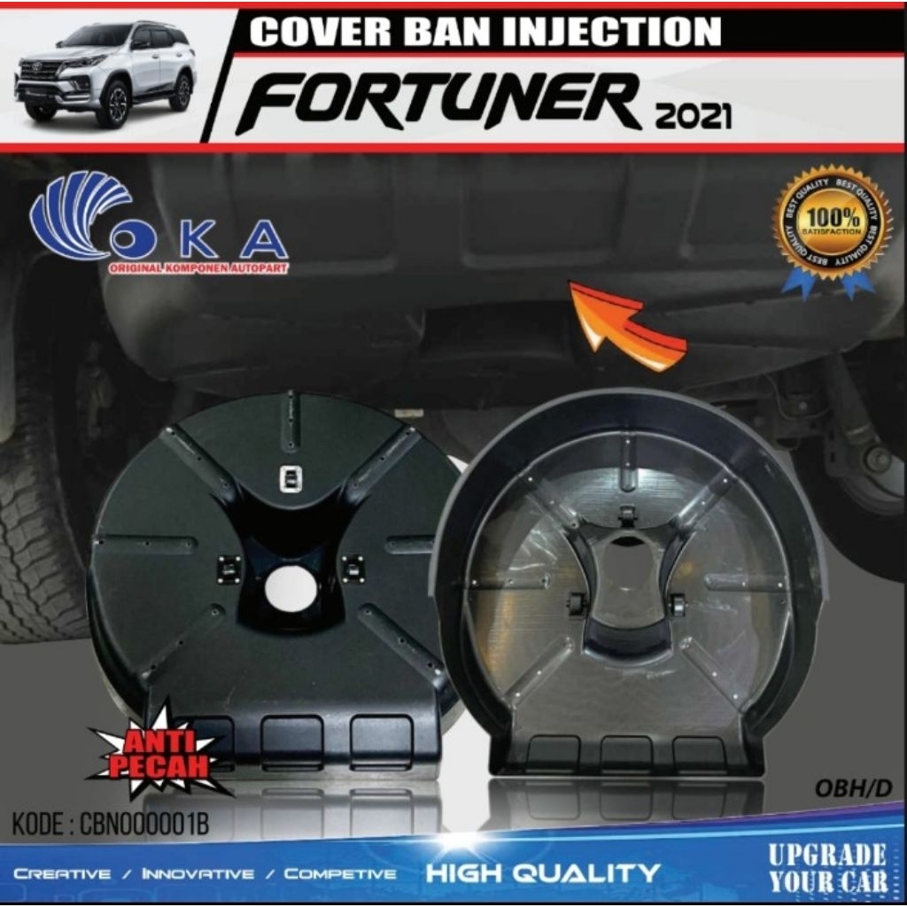 TUTUP BAN SERAP FORTUNER.. SPARE TIRE COVER FORTUNER