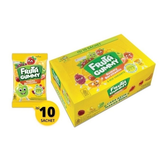 

FRUTA GUMMY [ 10pcs x 25gr ]