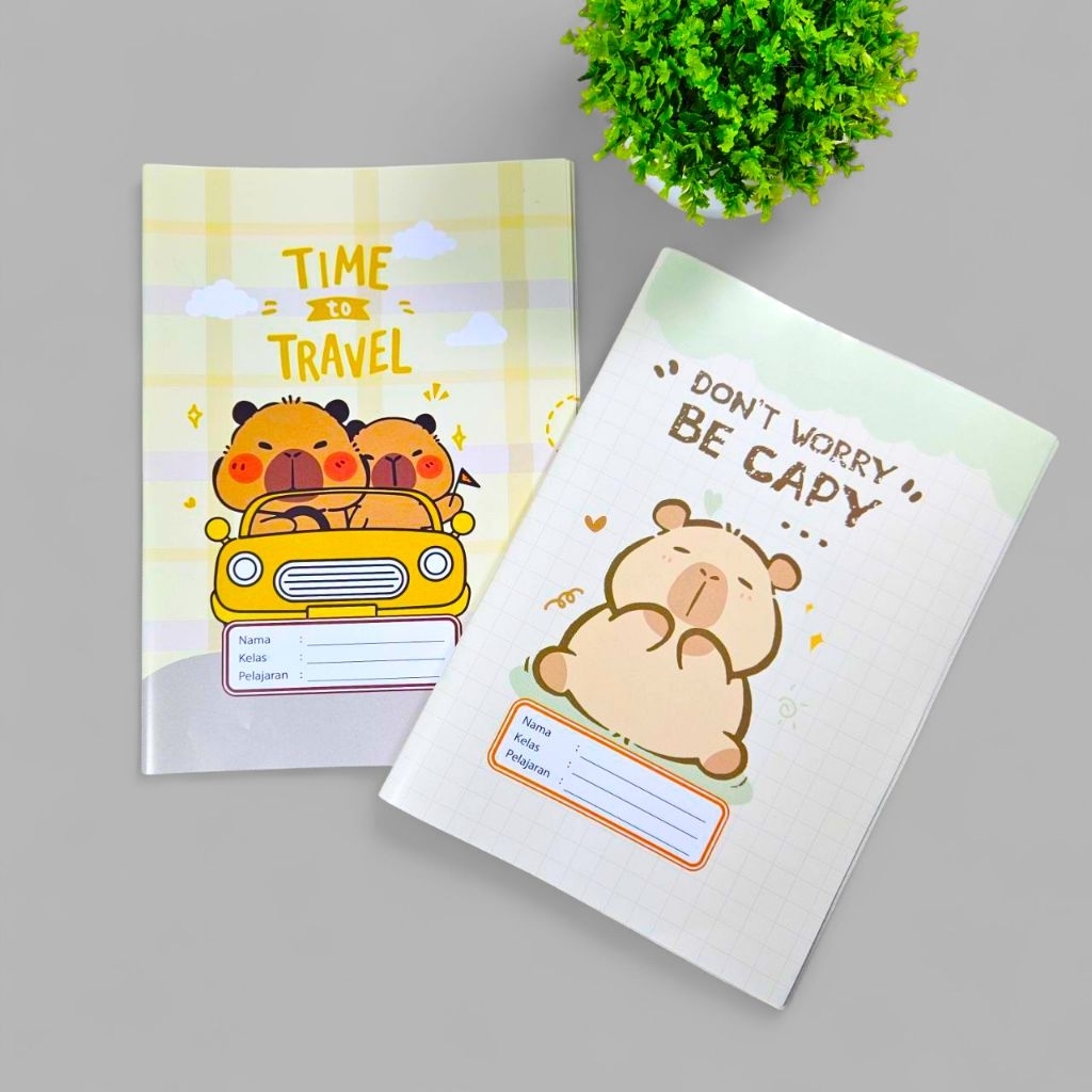 

Sampul Kwarto Gambar Capybara Ukuran Buku Biasa / Buku Sidu / Buku Pendek