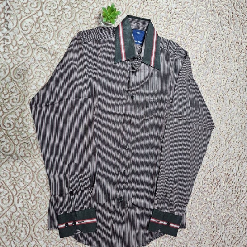 Kemeja lengan panjang stanley adams slim fit
