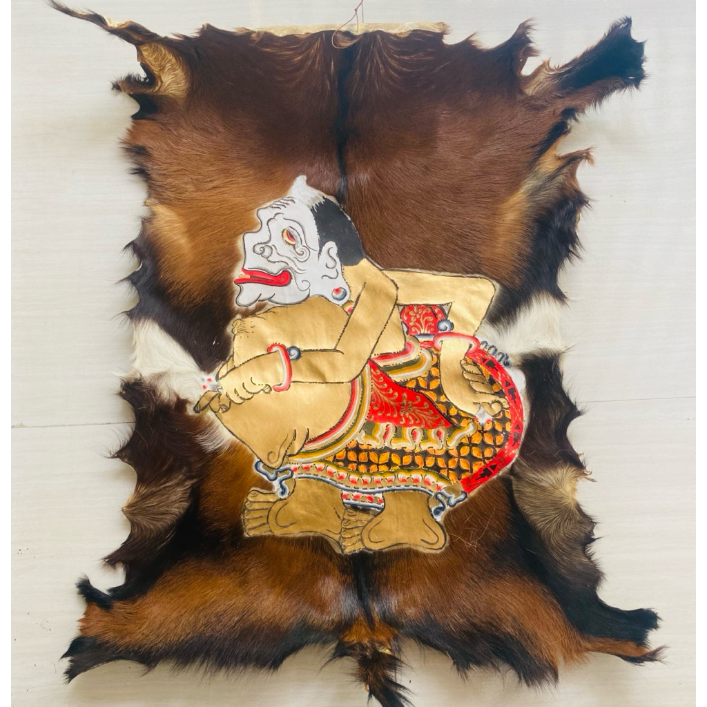 Souvenir Skesel Wayang Kulit Semar Kambing Khas Jogja Indonesia