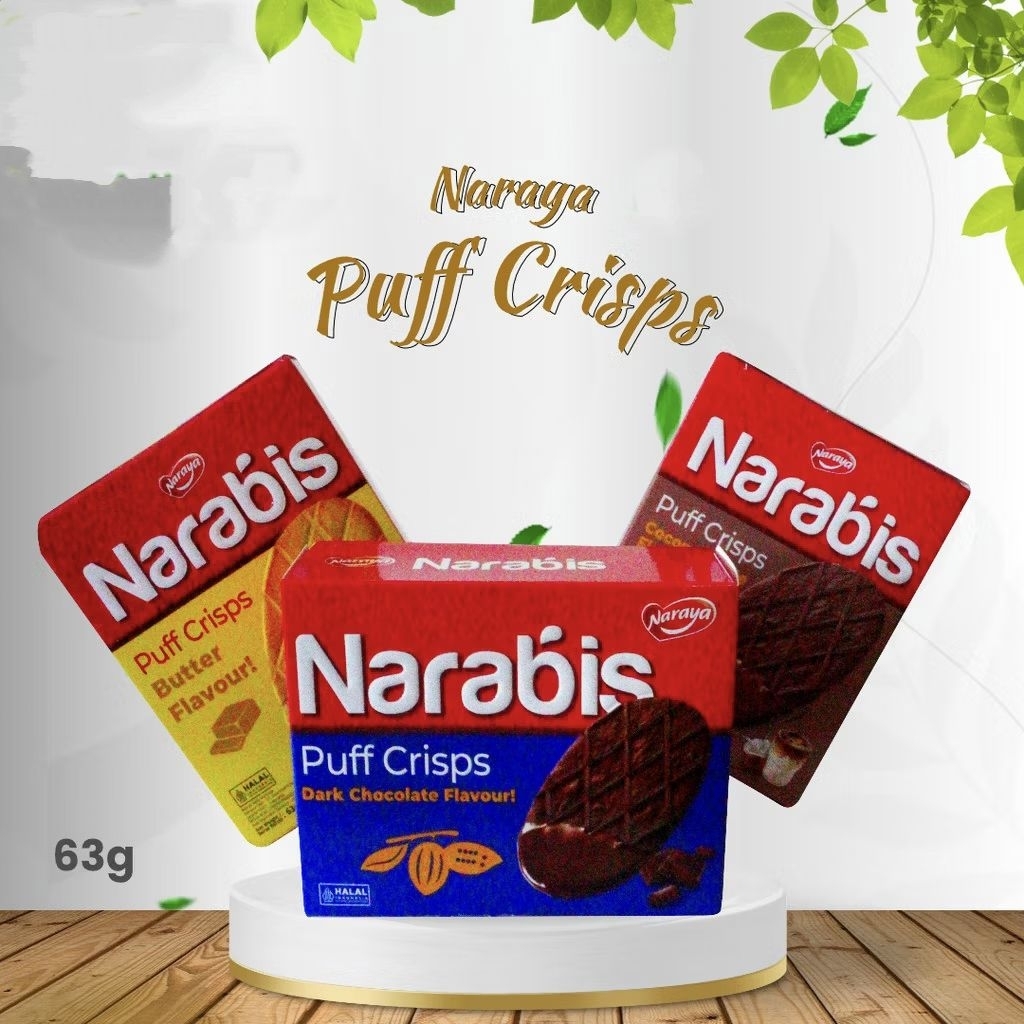 

Naraya Narabis Puff Crips 63 gr / biskuit narabis puff crips