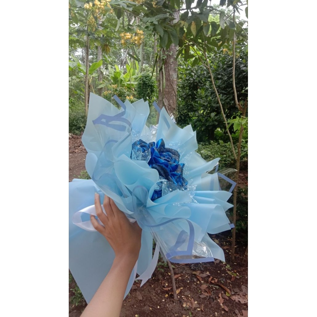 

kertas chellophane warna bluelight