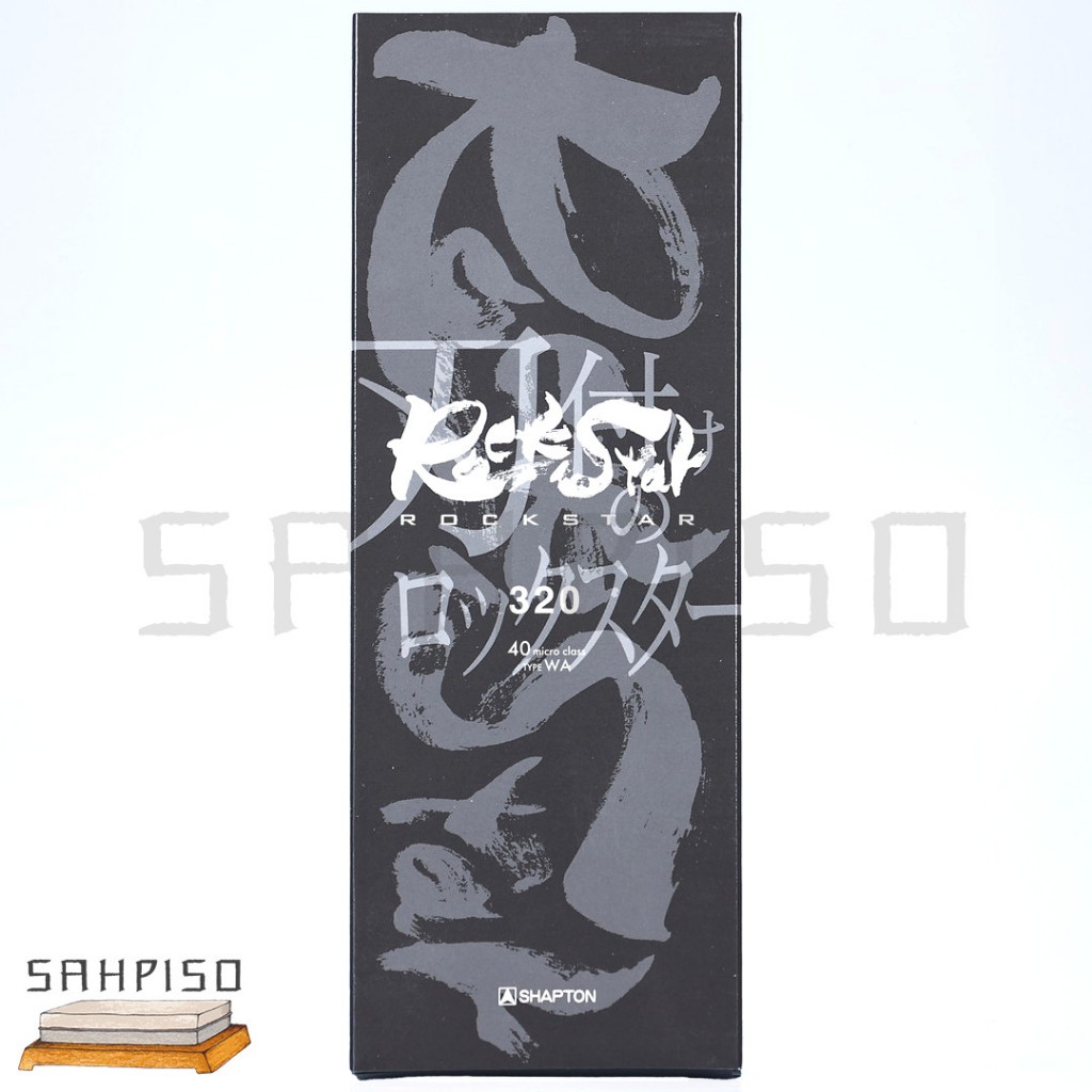 Shapton ROCKSTAR 320 whetstone grit batu asah pisau whet stone splash and go made in japan jepang ro