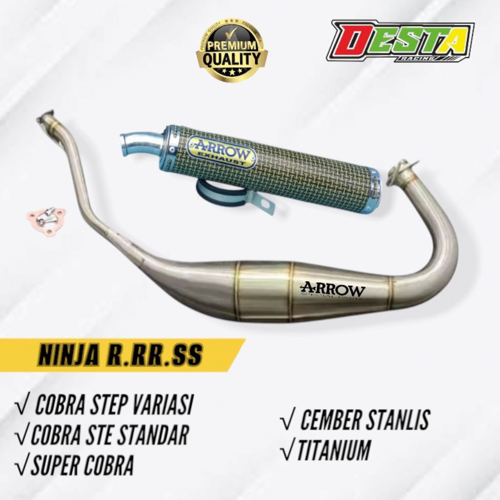 KNALPOT KAWASAKI NINJA ARROW EXHAUST PNP NINJA RR SS R