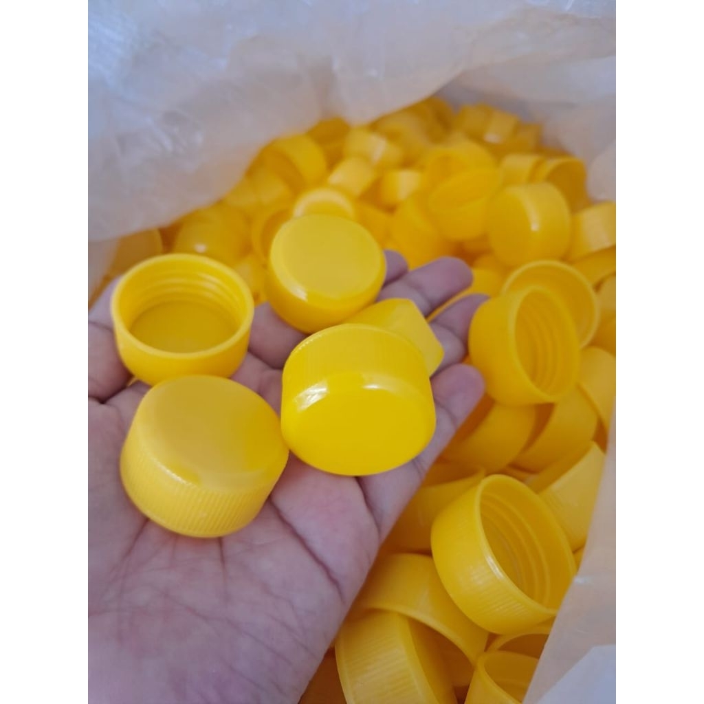 TUTUP PLASTIK LUAR BOTOL MARJAN 1KG _KUNING