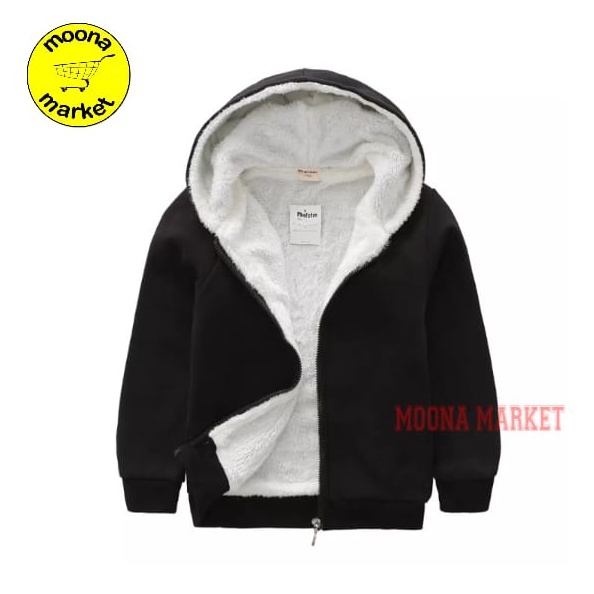 KODE R2D jaket hoodiejaket baby sweater musim gugurjaket dobel puring bulu domba sintetisjaket anak 