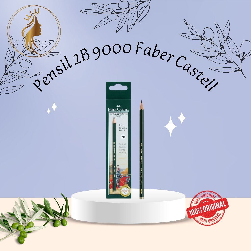 

Pensil 2B 9000 Faber Castell / Pensil Ujian Faber Castell
