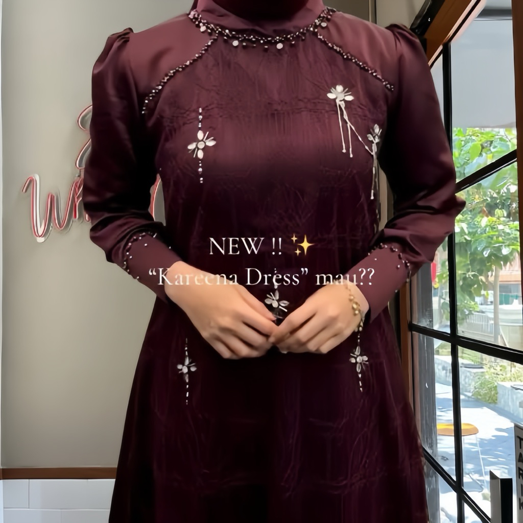 Kareena Dress – Koleksi Terbaru Gamis Pesta Elegan Muslimah