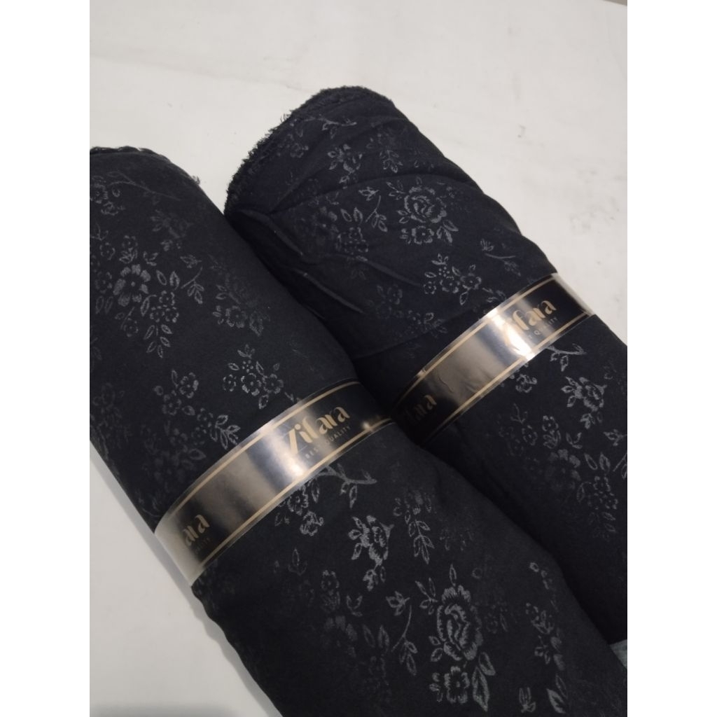 kain embos wollycrepe gade A premium meteran