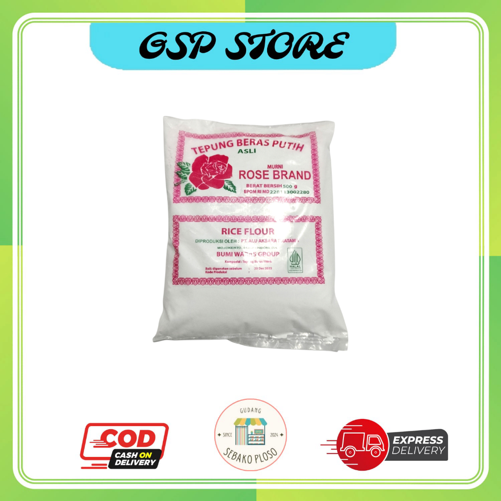

Tepung Beras Putih Rose Brand 500Gr Original