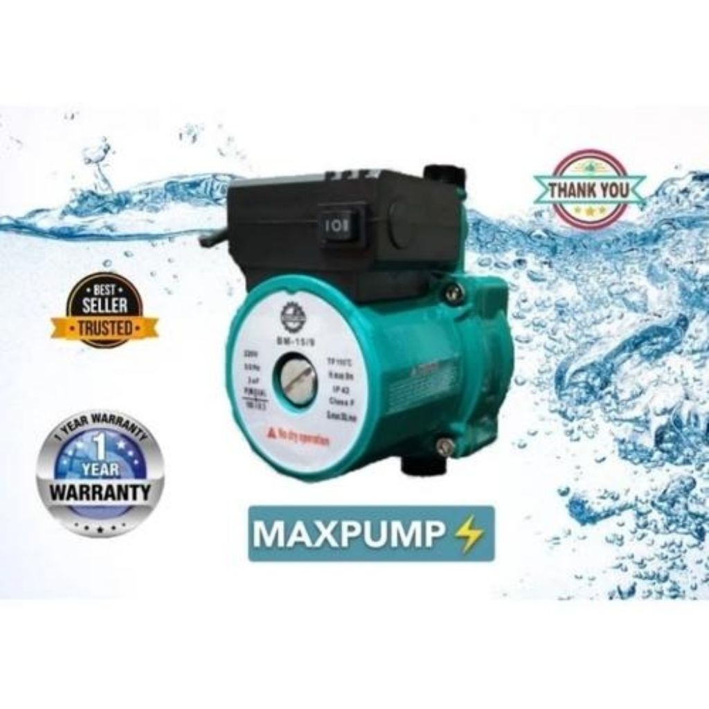 Pompa Booster 100 Watt Silent Pendorong Pompa Dorong Water Heater Auto
