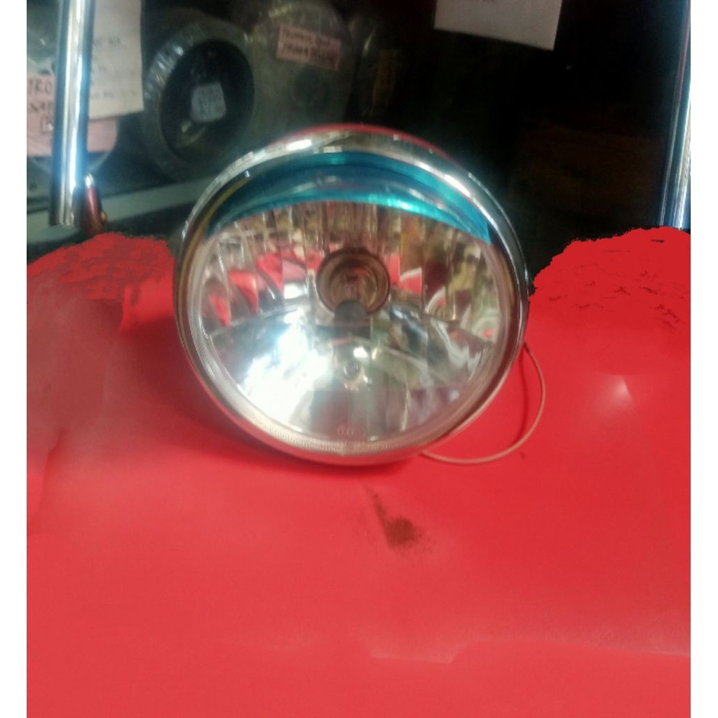 REFLEKTOR LAMPU DEPAN GL 100 GL100 CG110 CG125 XL125 BESI SET TOPI IMPORT