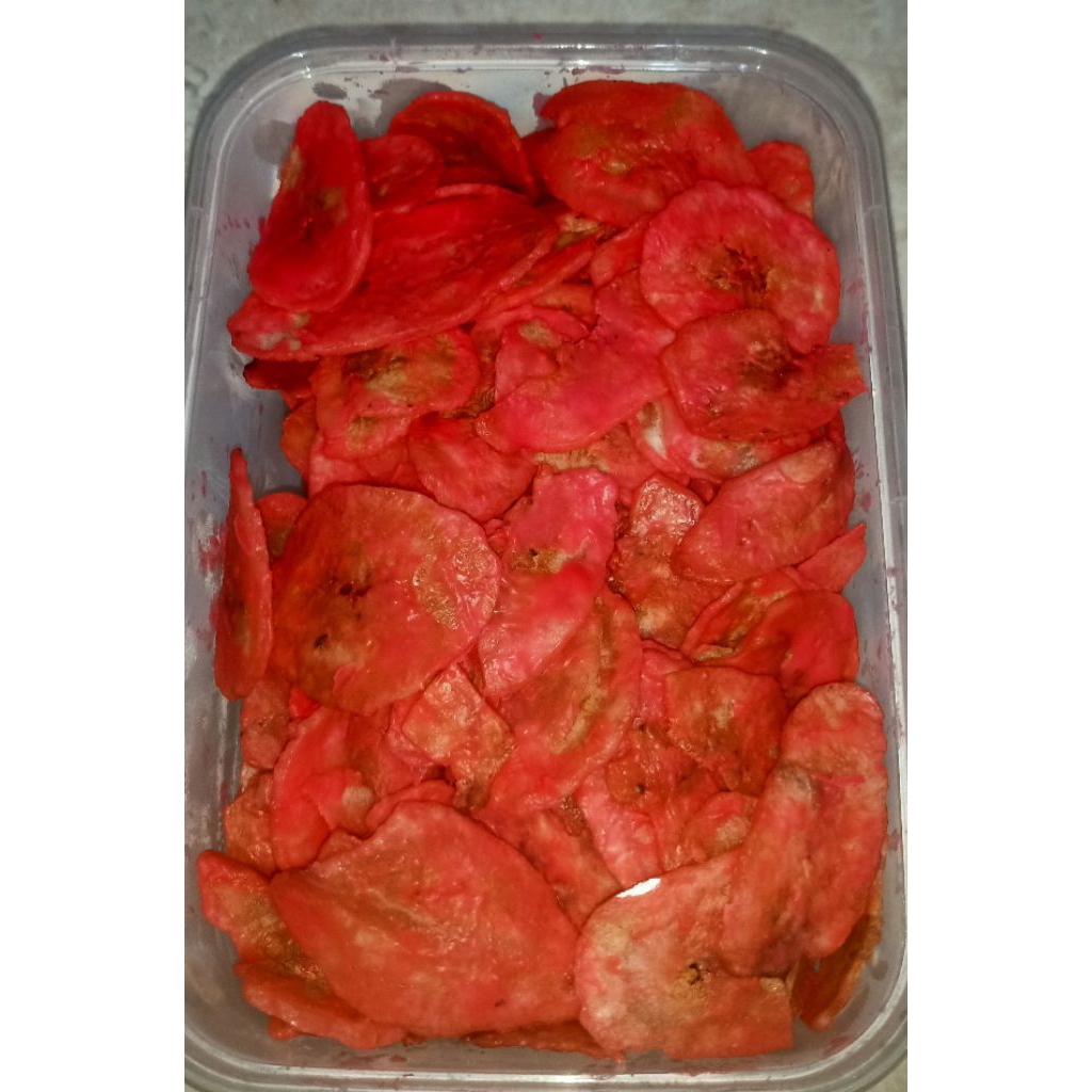 

Keripik Pisang Stroberi Lumer 100 GR