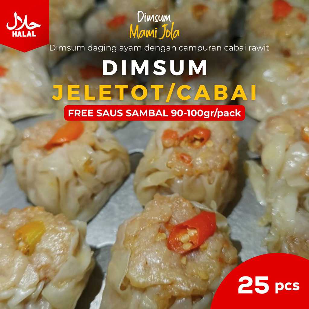 

@Bogor Dimsum Jeletot isi 25 pcs (Frozen) FREE SAOS SAMBAL