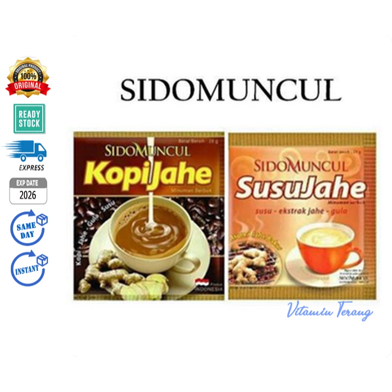 

(10 pcs) Sido Muncul Kopi Jahe / Susu Jahe / Jahe Wangi Minuman Tradisional Herbal