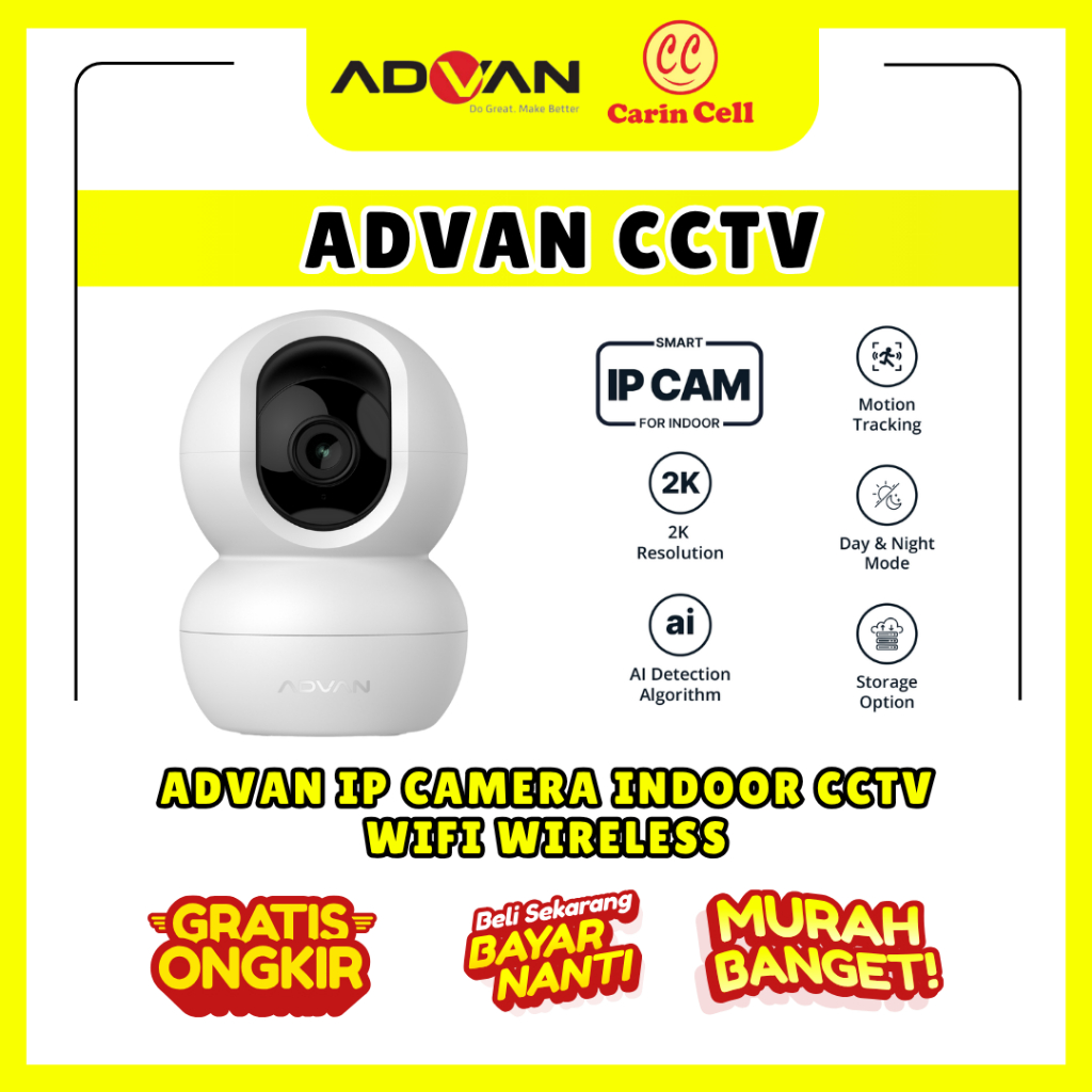 CCTV ADVAN IP CAMERA INDOOR CCTV WIFI WIRELESS