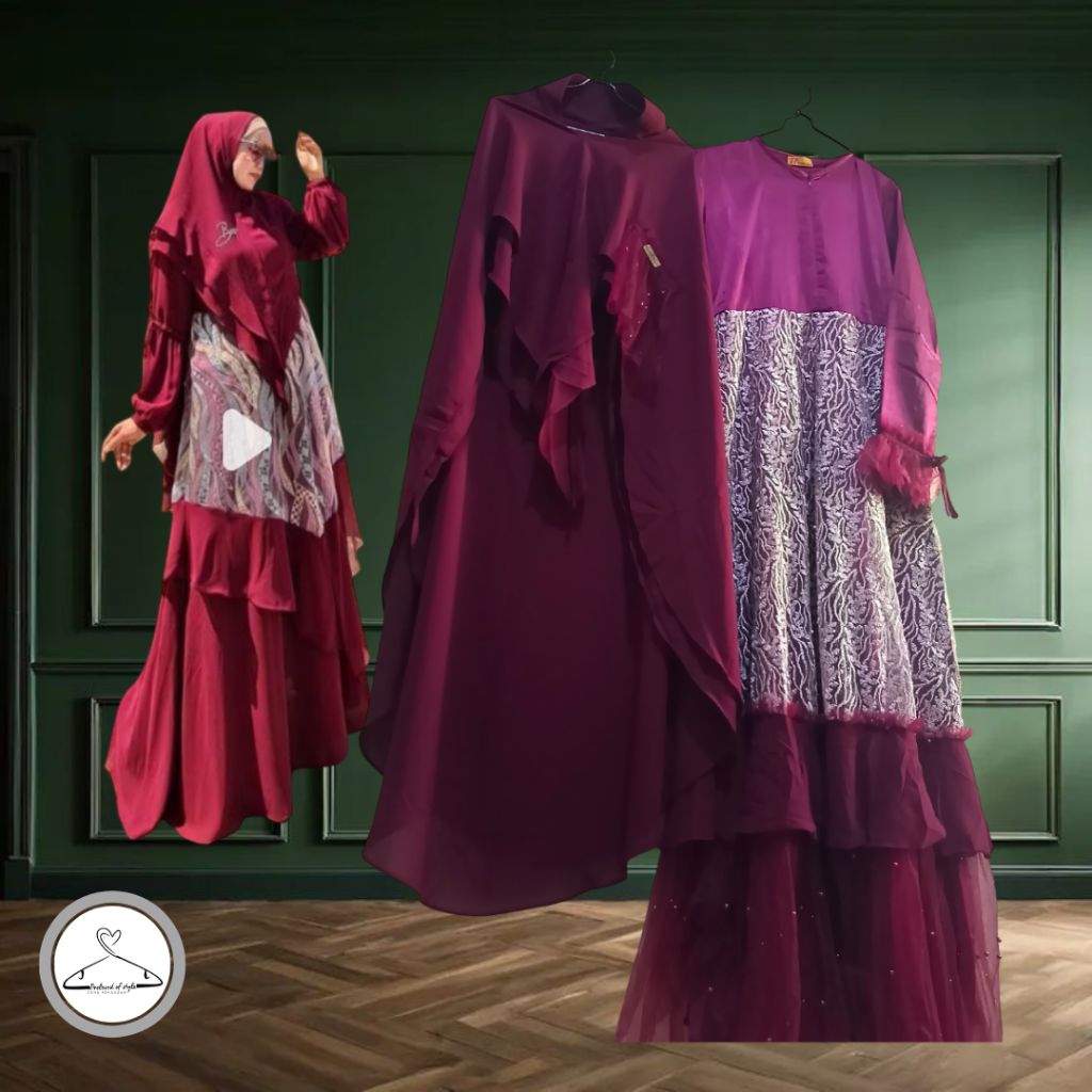 preloved pl gamis pesta set baenetta