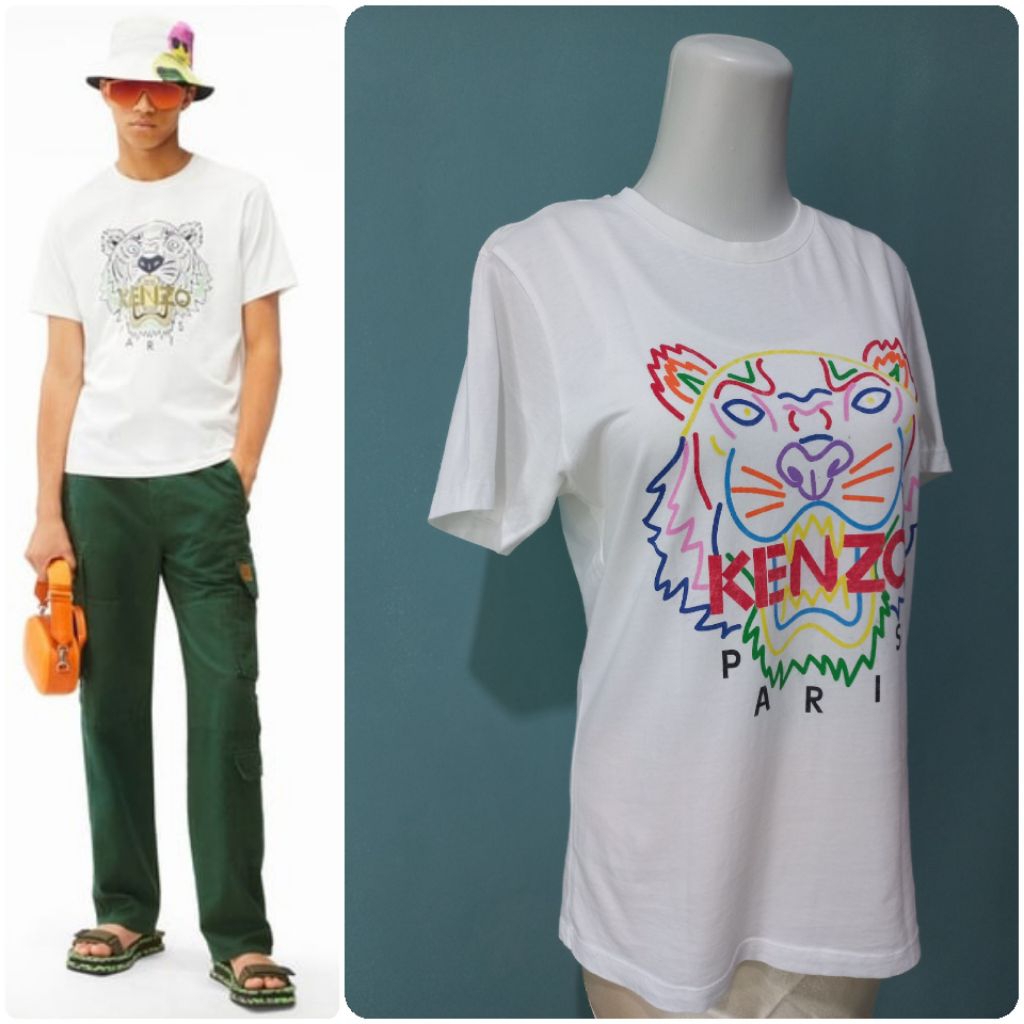 KENZO Men Tiger Classic Cotton Reguler Fit TShirt