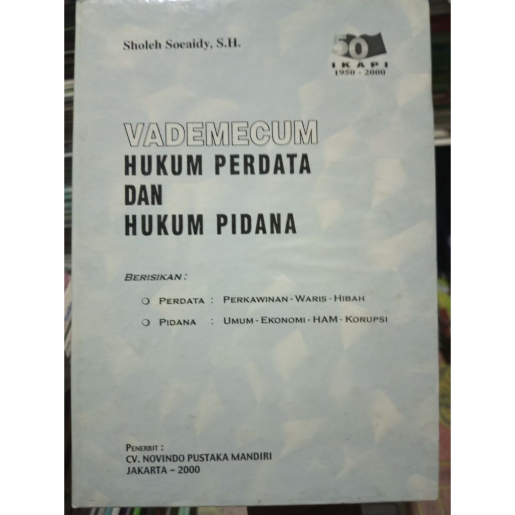 BUKU ORIGINAL / hukum perdata dan hukum pidana ( Hacd cover )