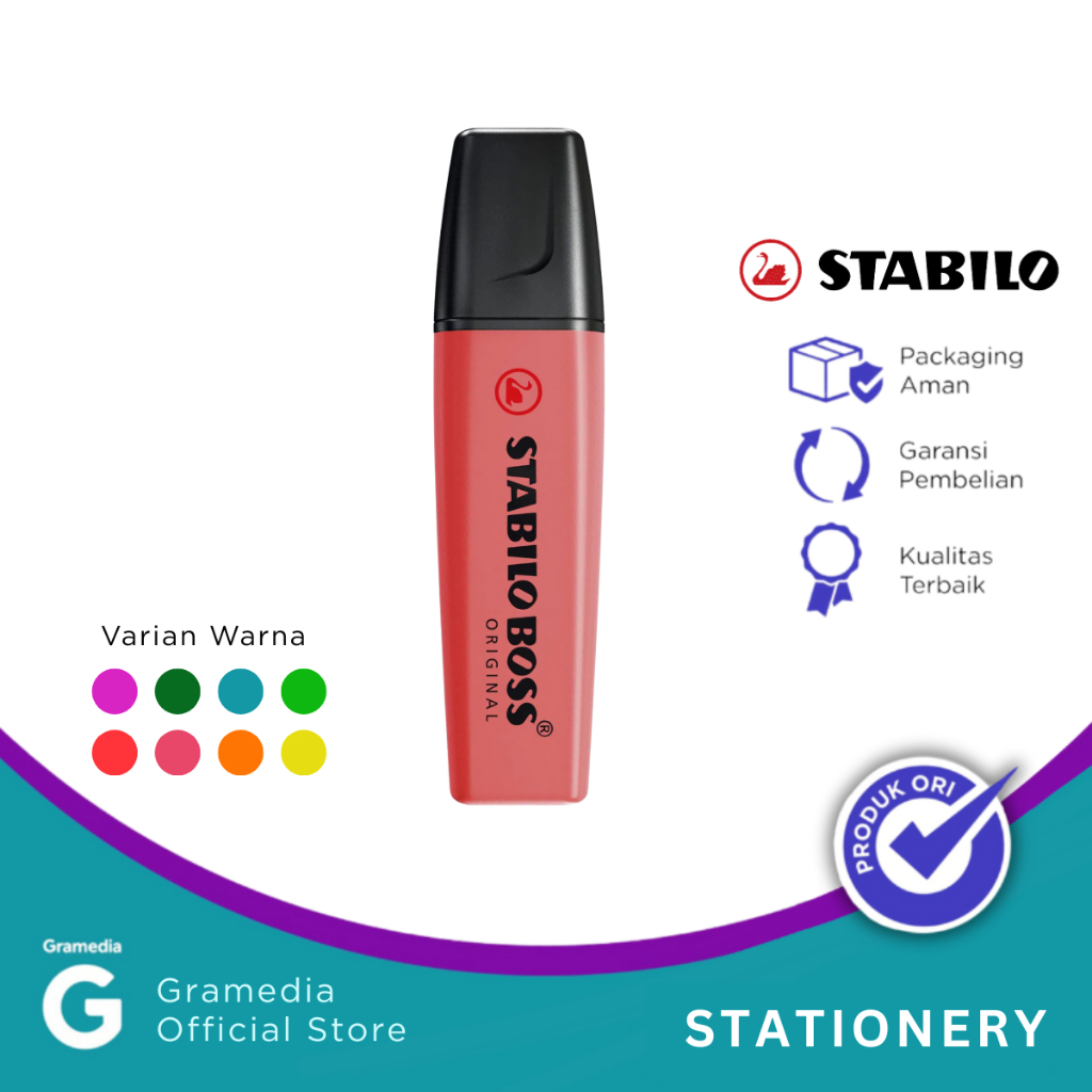 

Gramedia Pekanbaru- STABILO BOSS ORIGINAL 70-40 RED/PC