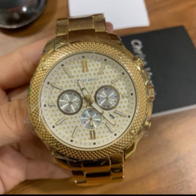 Jam tangan pria original CHRIST VERRA TYPE CV 71060G-12 SLV