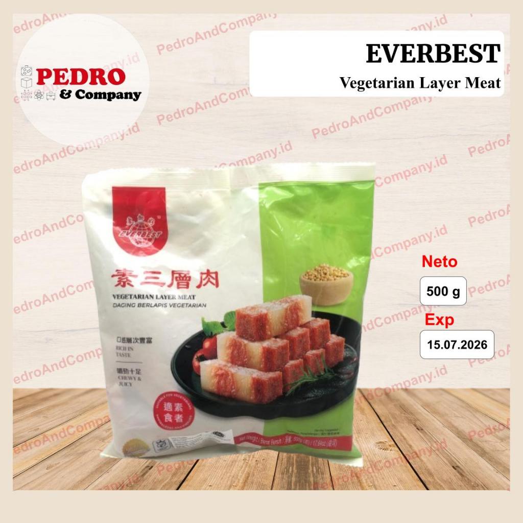 

everbest vegetarian layer meat 500 gram - daging vege