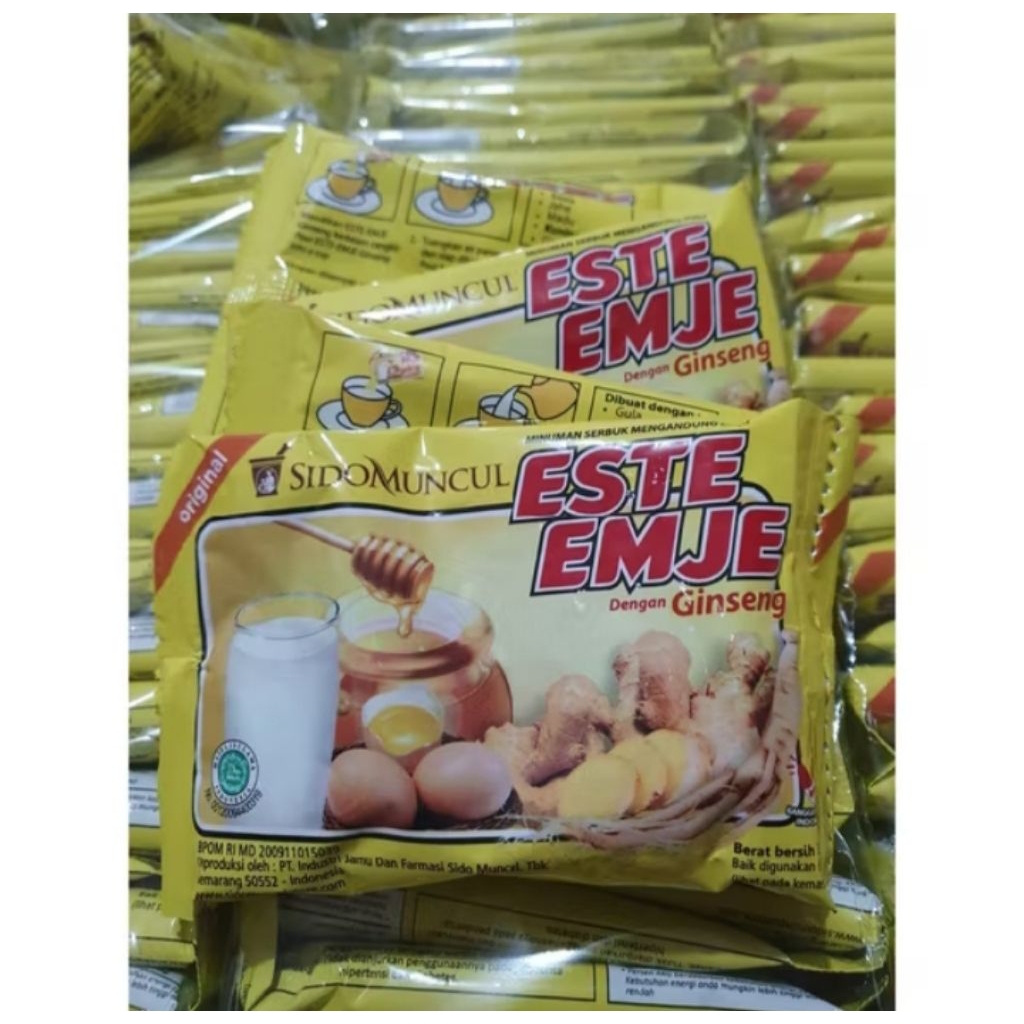 

Sidomuncul ESTE EMJE Dengan Ginseng 30g x 5pcs