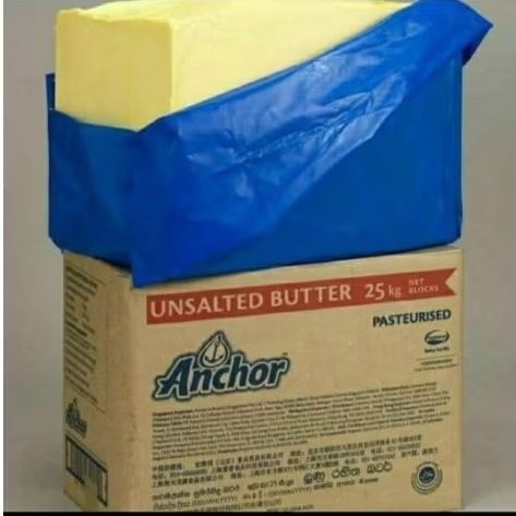

Anchor Unsalted Butter 1kg (Repack). KHUSUS DENGAN GRAB/GOJEK