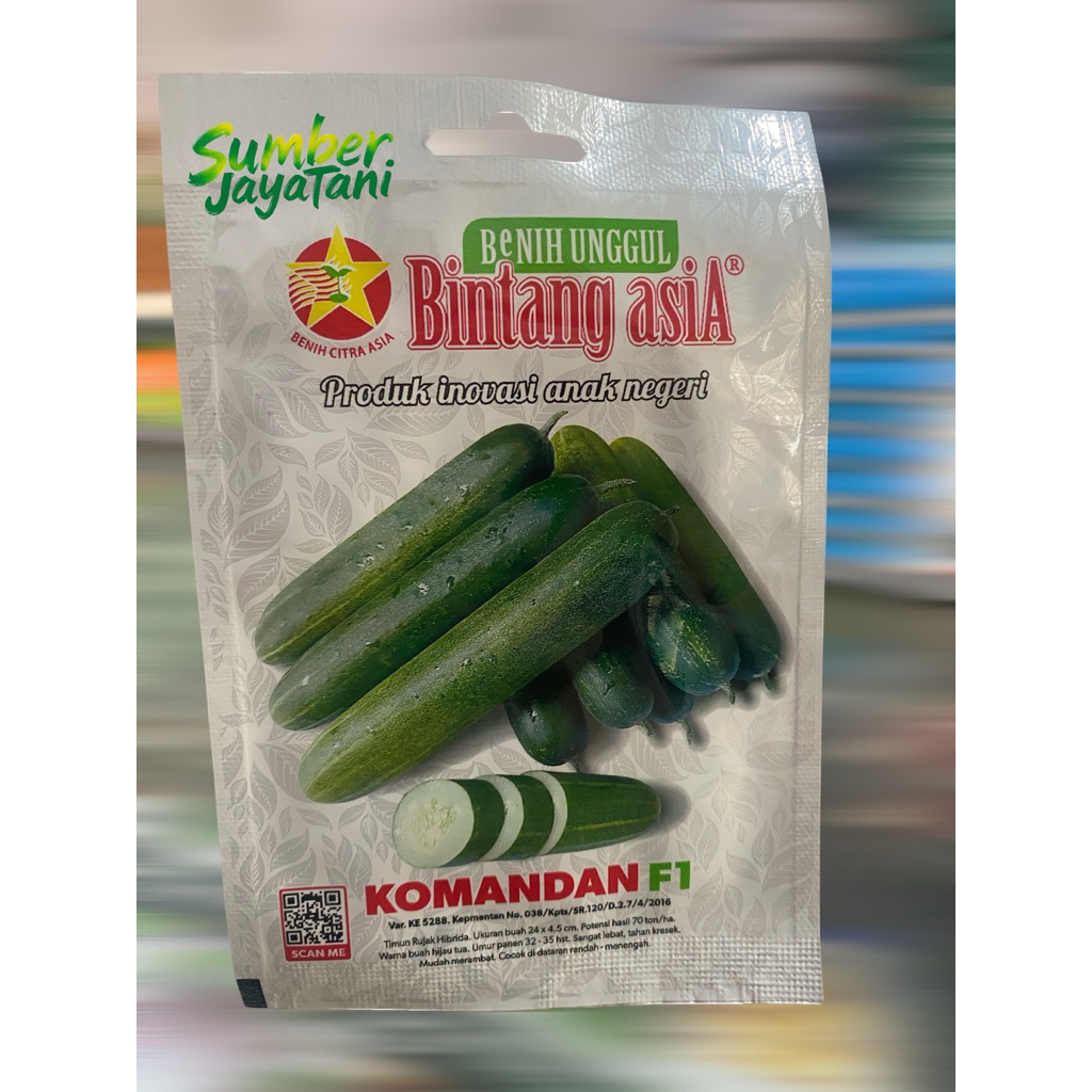 bibit timun komandan f1 bintang asia