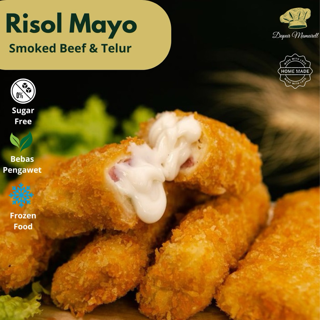 

Risol Mayo Smoked Beef & Telur/isi 5 pcs by dapur_mamarell
