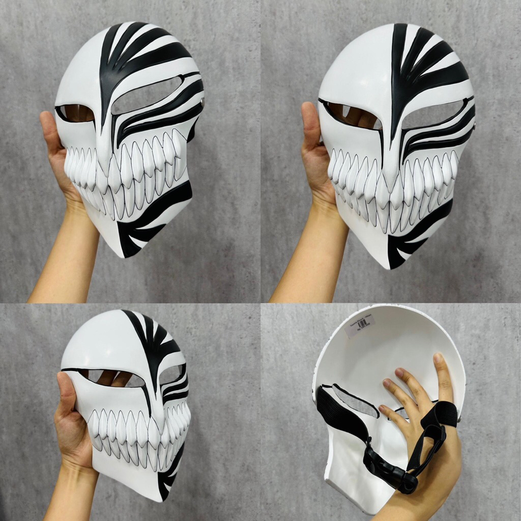 Topeng Bleach Ichigo Kurosaki Mask Cosplay Aksesoris Wajah Anime Manga Karakter Wibu Otaku