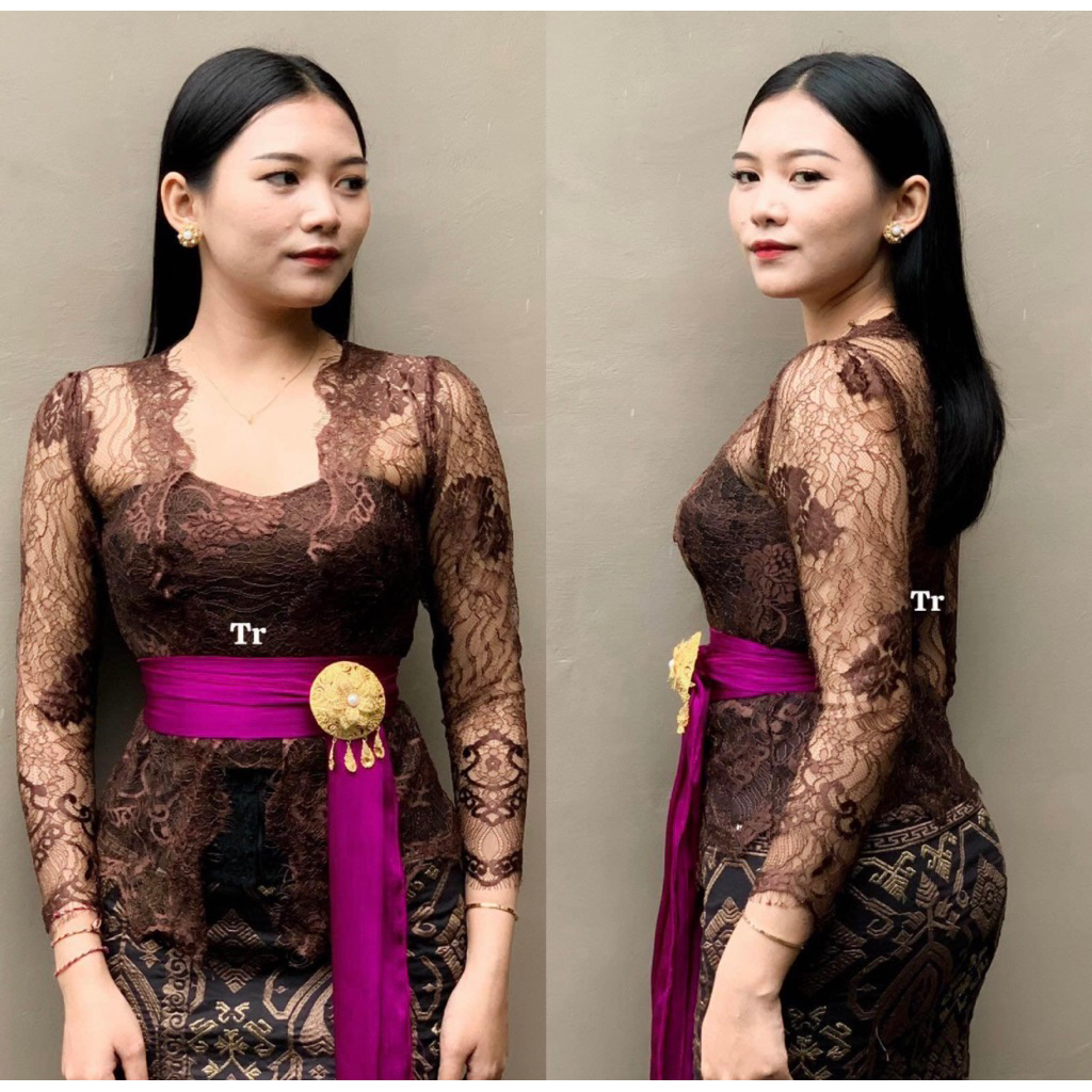 kebaya jadi brokat santili metalik motif terbaru terlaris termurah kebaya jadi juwita kebaya kutubar