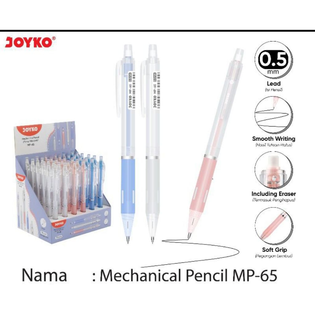 

Pensil Mekanik Joyko 0,5Mm mp-65 (1pcs)